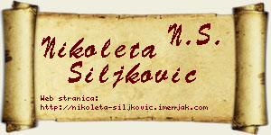 Nikoleta Šiljković vizit kartica